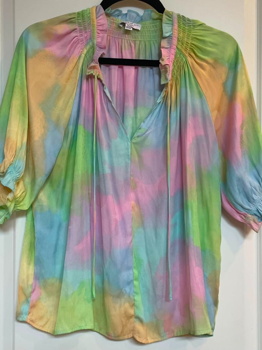 CURRENT AIR Los Angeles Women’s Tie Dye Blouse, Size M